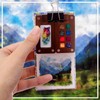 Qilery Mini Portable Watercolor Palette Set Wooden Grid Paint Box
