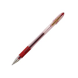 Pilot G1 Grip Gel Pen 0.7 mm Line 0.5 mm Red Ballpoint Pens Pack of 3