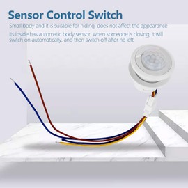 Infrarot-Bewegungssensor-Steuerung, Automatischer Infrarot-Bewegungssensor HW08F LED Automatischer Infrarot-Bewegungssensor-Steuerschalter, PIR-Sensor, (MR-HW08F 45 mm lang, 40