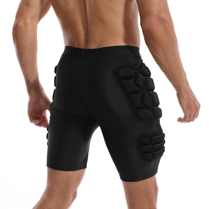 Topeter Impact Sliders Undershorts, Compression Padded Shorts for Soccer, Football,