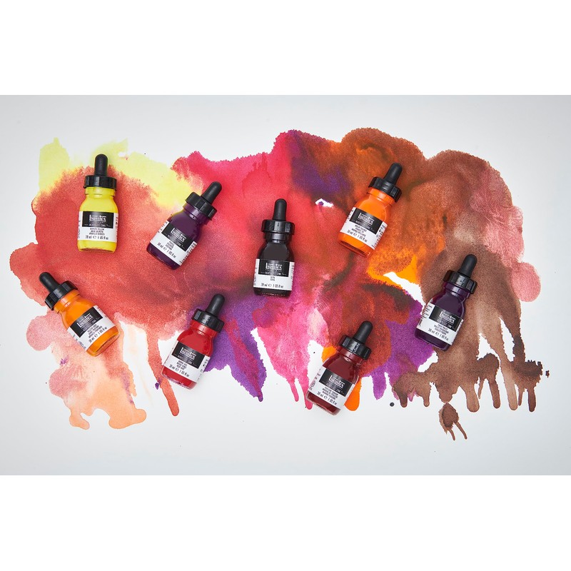 Liquitex Ink! Set Da 6 Flaconi Da 30 ml "Essenziali"