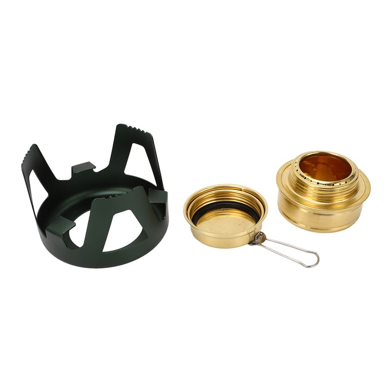 Mini Alcohol Stove Brass Aluminum Alloy Safe Windproof Portable Widely