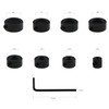 2 Sets Drill Bit Depth Stop Ring Kit Includes: 1/8",