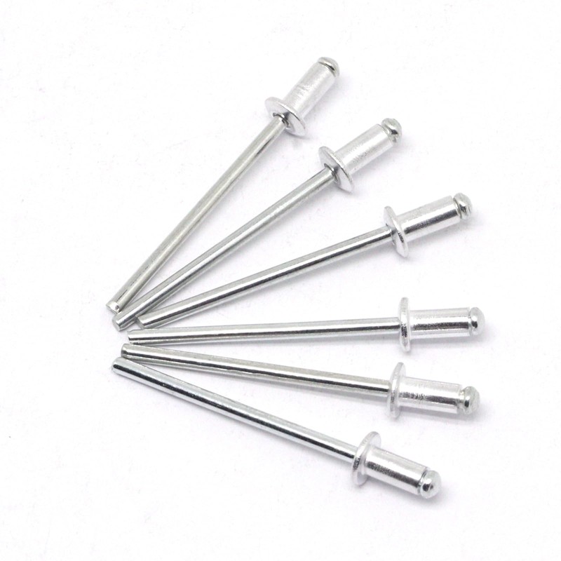 BUXIMN 330pcs 1/8" x 1/4" Pop Rivets, Aluminum Rivets Dome-Head