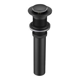 Luxier DS03-TM 1 1/2" Bathroom Faucet Vessel Vanity Sink Pop Up Drain Stopper with No Overflow in Matte Black