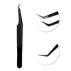 VAVALASH Lash Tweezers for Eyelash Extensions, Fiber Tip Diamond Grip