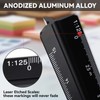 2Pcs Architectural Scale Ruler, Black Aluminum Triangular Scale Ruler 30cm,