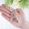 Mary and Jesus Car Rosary with Lobster Clip, Imitation Pearl