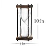 Large Fillable Hourglass Timer Sand Clock, Decorative Wooden Empty Hourglass