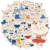 Cute Cat Stickers for Water Bottles 50Pcs Waterproof Vinyl Kawaii