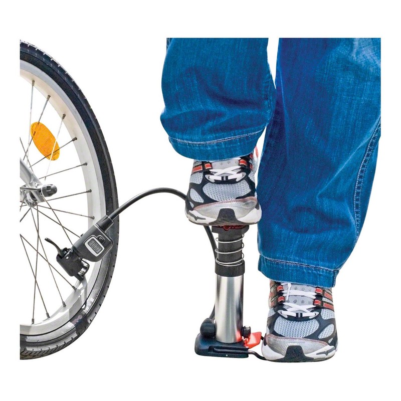 BikersDream 1004D Mini Digital Footpump Black / Violet