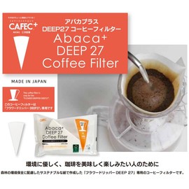 CAFEC DEEP27 Flower Dripper (AFD27-100W DEEP27 Dedicated Filter, 100 Sheets)
