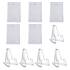 Molyorch Pack of 10 Order Stands, Ultra Clear Card Frame, Card Holder, Trading Cards, Coin Collection Stand, Coin Holder, for Collection Sports Cards, Coin Display