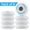 WHEELGOO 8-Pack LED Light Up Inline Skate Wheels for Kids