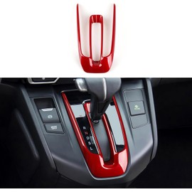 BRMYL Car Gas Center Gear Shift Panel Decals for Honda CR-V 2017-2022 Accessories CRV ABS Stickers, Red
