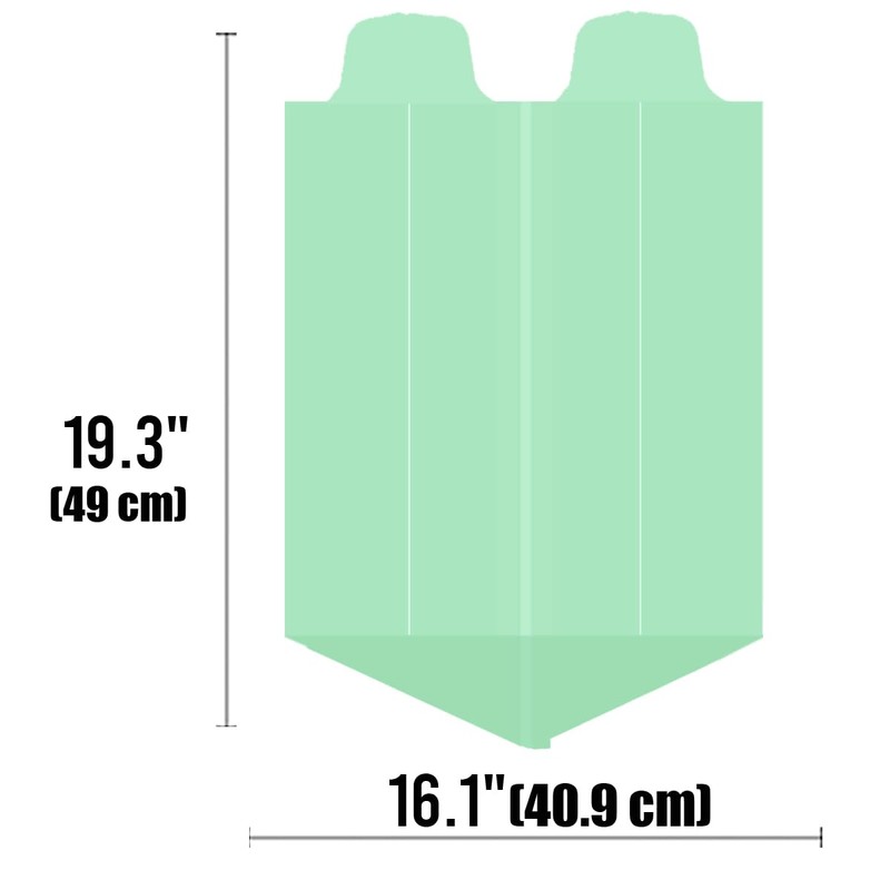 BEIDOU-PAC 4-6 Gallon Flap Tie Compostable Trash Bags, 76 Count,