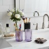Tonxus Toothbrush Holders for Bathrooms, Purple Glass Toothbrush Holder and