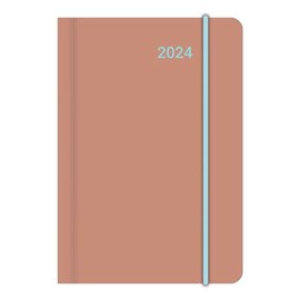 Blue Spring 2024 Diary Book Calendar Pocket Calendar 8 x 11.5: Mini Flexi Diary EarthLine