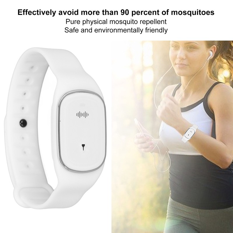 Ultrasonic Mosquito Repellent Bracelet USB Rechargeable Electric Mosquito Repeller Wristband