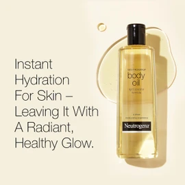 Neutrogena Body Oil Light Sesame Formula, Twin Pack of 16 fl oz, Radiant Glow Moisturizer for Dry Skin, Bath & Shower Oil For Smooth and Hydrated Skin