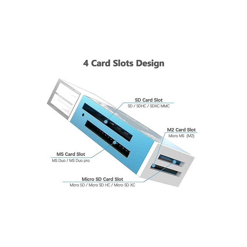 Lector de tarjetas micro SD, lector de tarjetas SD 4