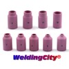 WeldingCity 10-pk Gas Lens Ceramic Cup Alumina 54N16 (#6, 3/8")