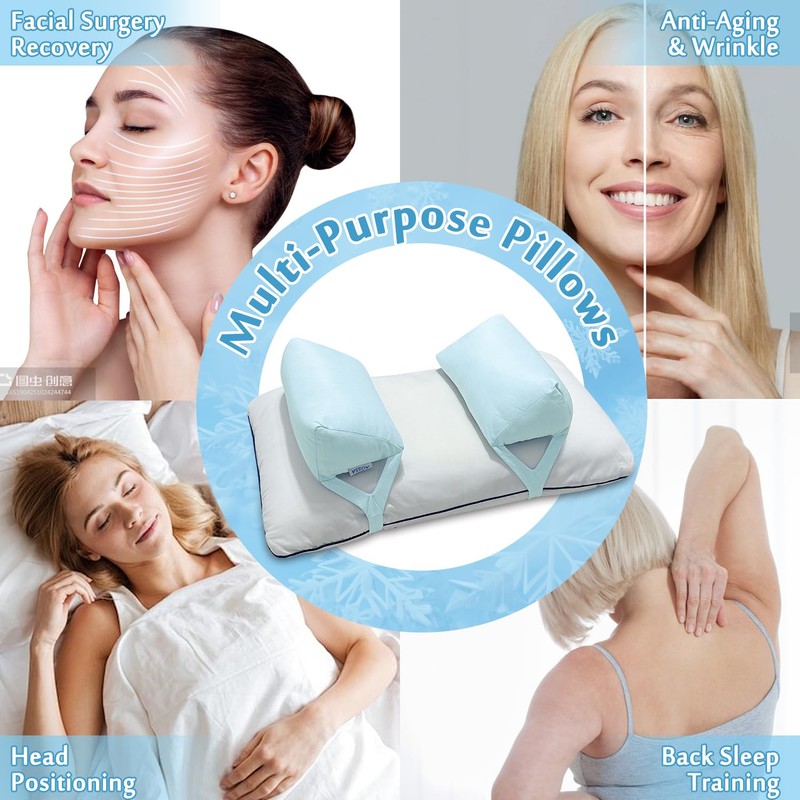 Mybow Back Sleeper Beauty Pillow for Anti Aging Wrinkle Prevention