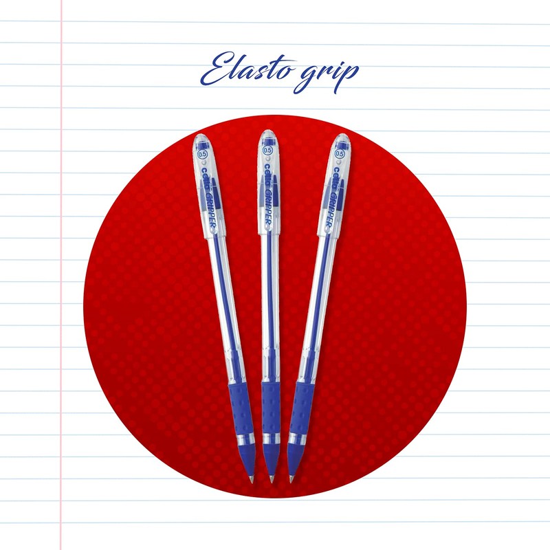 Cello Gripper Ball Pen Set - Pack of 25 (Blue)