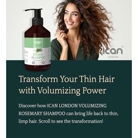 ICAN LONDON ican London Rosemary Volumizing Damaged Hair Shampoo 500ml