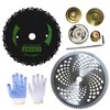 Upgrade 9" x 20T Chainsaw Tooth Brush Cutter Blade &