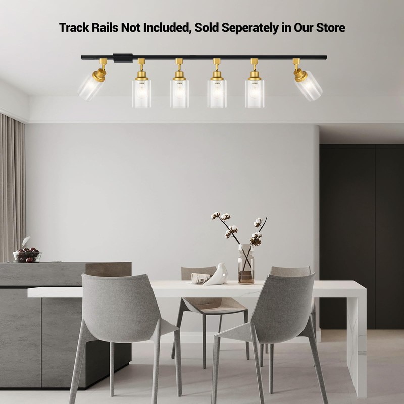 VANoopee H Type Track Lighting Heads E26 Track Light Ceiling