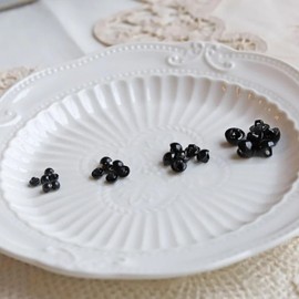 4mm/0.16‘’, 5mm/0.2‘’, 6mm/0.24‘’, 8mm/0.31‘’, 10mm/0.39‘’ Tiny Black Eyes, Round Shank Buttons, Mushroom Shaped Buttons, Domed Animal Eyes, Doll Blouse Shirt Buttons (10PCS)