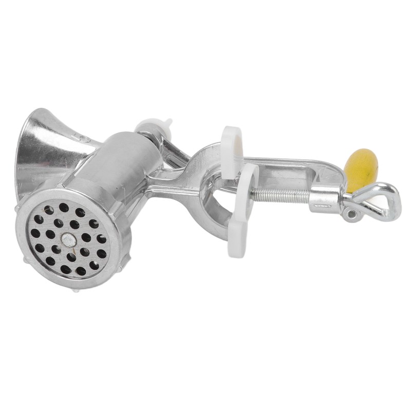 Meat Grinder Small Aluminum Alloy Composite Wood Incisive Blade Silver