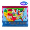 Wondertoys 46 Pieces Wooden USA Map Puzzle for Kids US