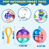JOYIN Round Pop Fidget Keychain 30 Pack Pop Fidget Toys