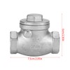 Oumefar 1pc 3/4" Check Valve Stainless Steel Swing Non Return