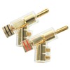 Mipcase 2Pcs Angled Banana Plugs for Speaker Wire Solderless Connector