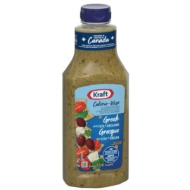Kraft Calorie-Wise Greek Salad Dressing with Feta and Oregano, 425ml (2 Pack)