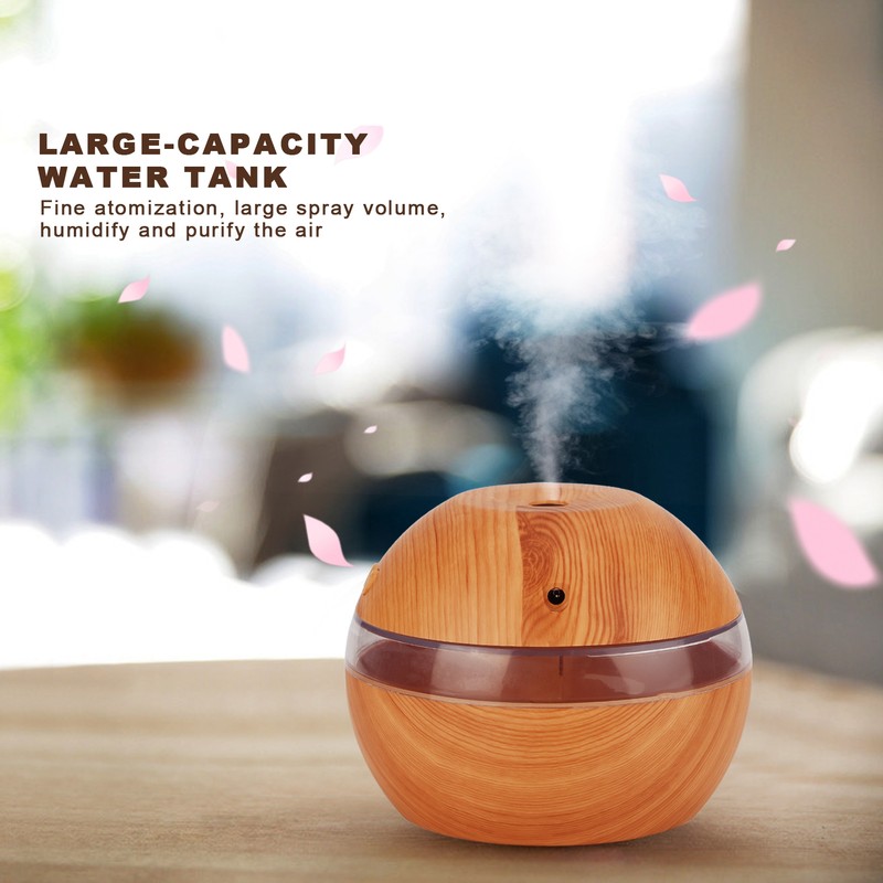 Air Humidifier Aromatherapy Diffuser with LED RGB Night Light for