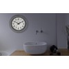 Bulova C4865 Night Vision Lighted Dial Wall Clock, 10", White