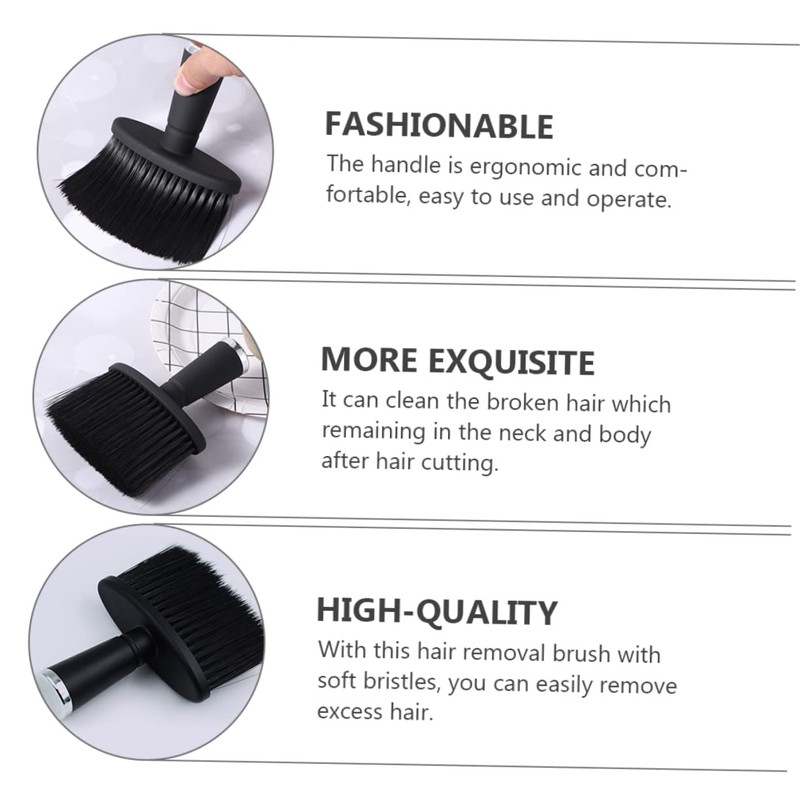 Beavorty 2pcs Neck Duster Brush Hair Removal Tool for Barbers