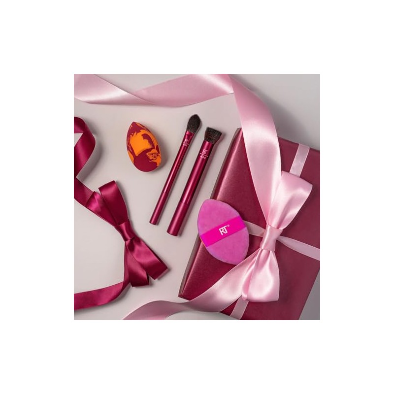 Real Techniques Merry Must Haves Juego Brochas Esponjas Base Mejillas