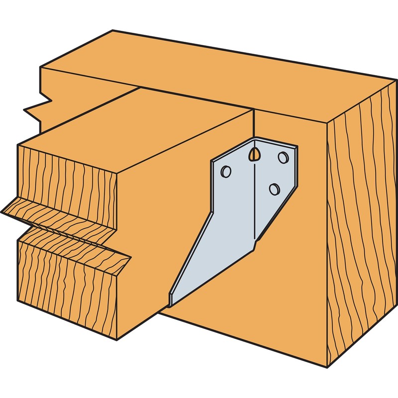 Simpson Strong-Tie HU44 HU Galvanized Face-Mount Joist Hanger for 4x4