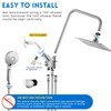 Ryamen Dual Shower Head Combo, 8'' High Pressure Rain Shower