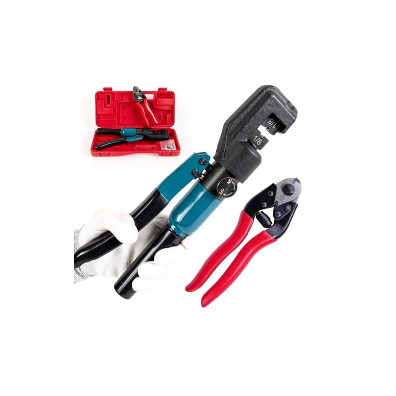 Muzata Custom Cable Railing Crimping Tool Hydraulic Crimper Hydraulic Crimping