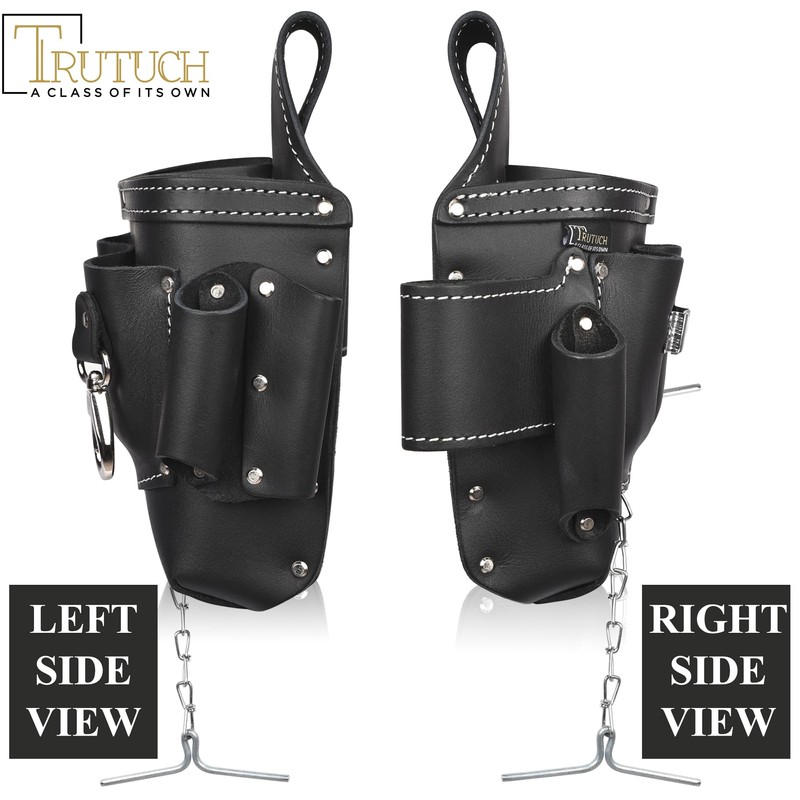 TRUTUCH Grain Leather Electrician Tool Pouch | Carpenter Tool Pouch