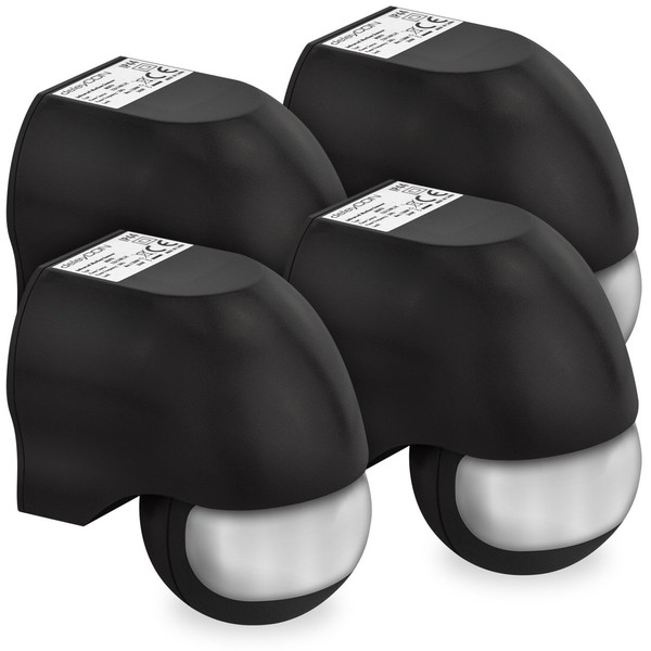 deleyCON 4 x Infrared Motion Sensor Surface-Mounted Wall Mounted Indoor