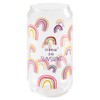 Karma Can Beer Glass, 16 oz, Rainbow