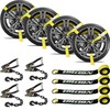 IBITION 4 Pack Car Tie Down Straps for Trailers with