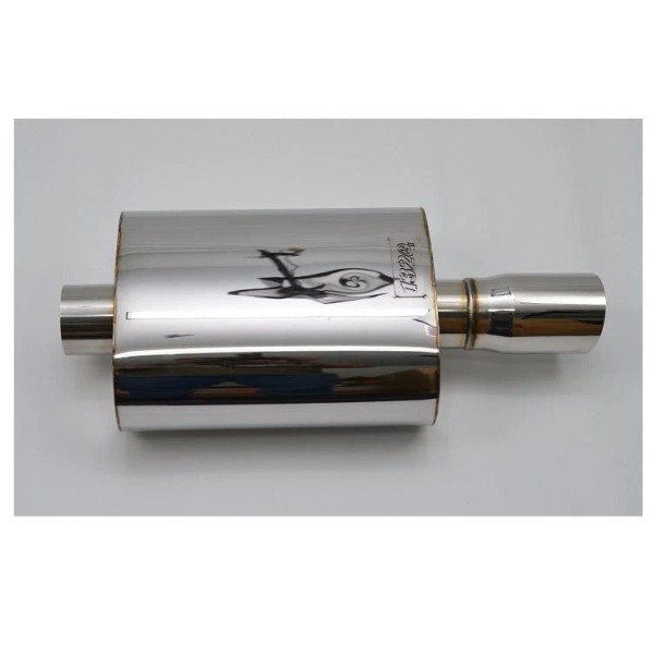 1320 long Tip center muffler stainless steel universal 2.5" inlet